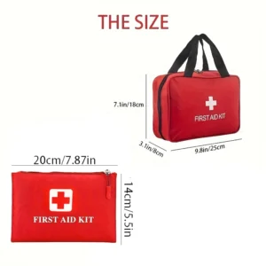Multi-purpose small/large first aid kit: portable first aid kit for outdoor hunting, hiking, camping, etc., includes accessories - Image 4