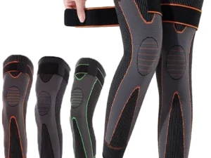 2 Pcs Compression Knee Pads Support Lengthen Stripe Sport Sleeve Arthritis Joint Pain Protector Elastic Kneepad Brace