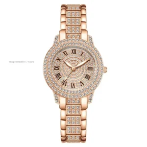 Luxury Women Shiny Bracelet Watches Fine Zircon Mechanical Lady Wristwatches Fashion Folding Watches Buckle Watch Reloj Mujer - Image 7