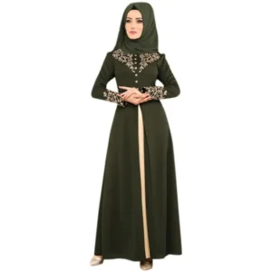 Muslim Dress Womens Fashion Abaya Dubai Appliques Turkey Women Elegant Long - Image 6