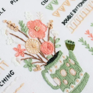 3 Sets Embroidery Kit for Beginners, Embroidery Starter Kit Stitches Practice Kit Stamped Cross Stitch Sets with Tools - Image 6