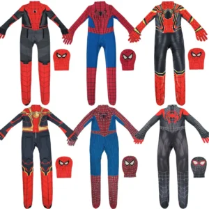 2025 New Spiderman Cosplay Fantasy Costumes Jumpsuit for Boys Girls Miles Morales Superhero Halloween Carnival Zentai Bodysuit