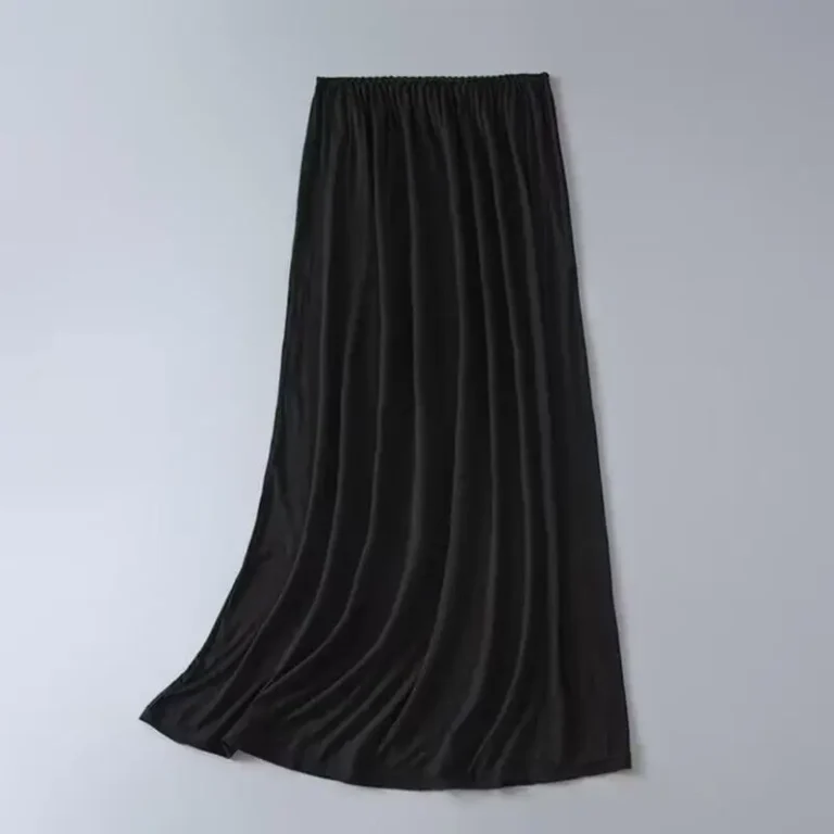 193D Elastic Waist Half Slips for Women Long Slip Under Dresses Invisible Underskirt - Image 3