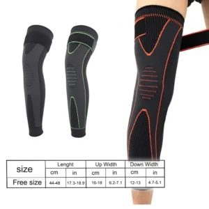 2 Pcs Compression Knee Pads Support Lengthen Stripe Sport Sleeve Arthritis Joint Pain Protector Elastic Kneepad Brace - Image 3