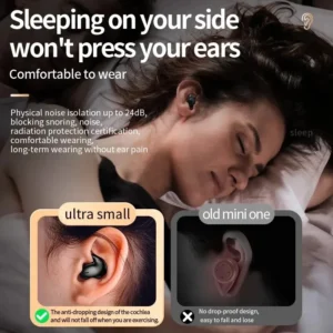 Sleep Invisible Stereo Headset IPX5 Waterproof Wireless Bluetooth Earphone Earbuds with Mic for Phone Bluetooth 5.3 Headphones - Image 5