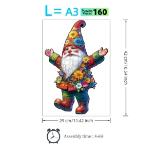 3D Volcanic Eruption Wooden Puzzle Irregular shape animal puzzle gift Family interactive adult stress relief delicate gratitude - Image 5