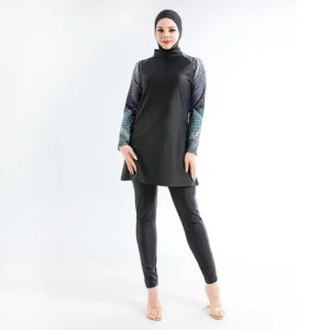 3PCS/Set Plus Size Burkini Muslim Swimwear Swimsuit Women Hijab Swimwear Islamic Swimsuit Bathing Suit Women - Image 4
