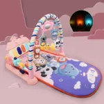 Baby Gym Puzzle Playmat Music Rack Play Mat Flash Piano Keyboard Activity Carpet Early Educational Toys For Infant 0 12 Months
