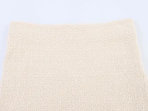 DEEABAE 2025 Spring New Round Neck Buckle Decoration Gentle and Versatile Short Sleeve Knitted Cardigan Half Skirt Set - Image 5