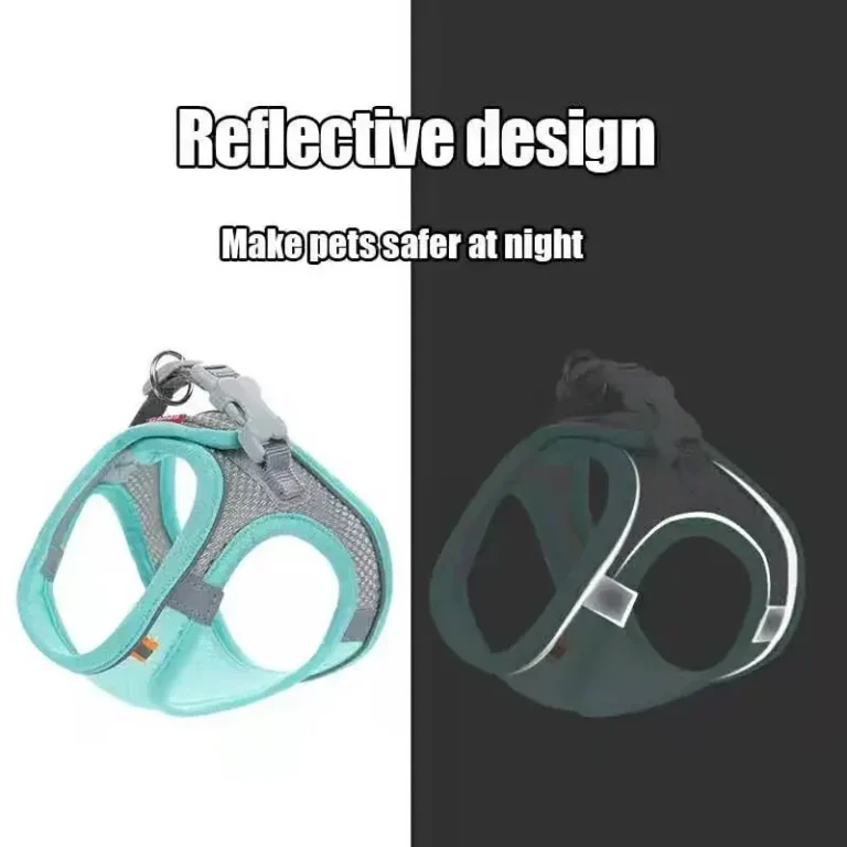 Cat Dog Harness Vest Chest Rope Set Reflective Breathable Adjustable Pet Harness for Small Medium Dogs Outdoor Walking - Image 3