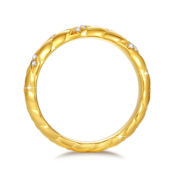 100% Real 18k Gold Wedding Ring For Women Certified Shine Moissanite Diamond Jewellery Luxury Brands Engagement Gifts Wholesale - Image 4