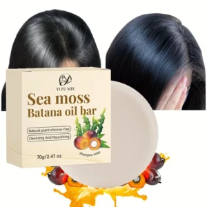 NEW Pure Organic Sea Moss Batana Oil Shampoo And Hair Shampoo Soap Bar For Hair Growth Cleansing Anti-Breakage Repair Damaged
