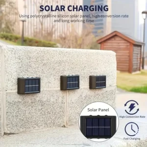 1pc 6-10 LEDs Solar Outdoor Wall Decorative Landscape Lighting Lights Fixtures Suitable For Courtyard Villa Fence Terrace Garden - Image 5