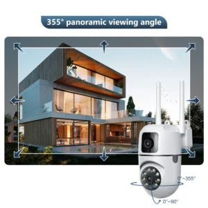 8MP Dual Lens IP Camera Outdoor Wifi Surveillance Camera PTZ Dual Screen AI Auto Tracking Security Protection Video Waterproof - Image 5
