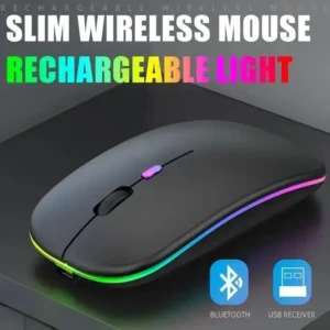 Wireless Mouse Gaming Mouse Backlight USB Compatible RGB Rechargeable Mice Silent Backlit Ergonomic Gaming Mouse for Laptop PC - Image 3
