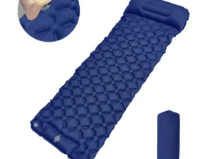 Camping Sleeping Pad, Ultralight Camping Mat with Pillow Built-in Foot Pump Ultralight Self-inflating Air Mattress for Hiking