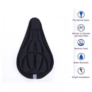 Soft 3D Padded Cycling Bicycle MTB Bike Saddle Seat Cover Cushion Sponge Foam Comfortable Saddles Mat Bicycle Accessory - Image 3