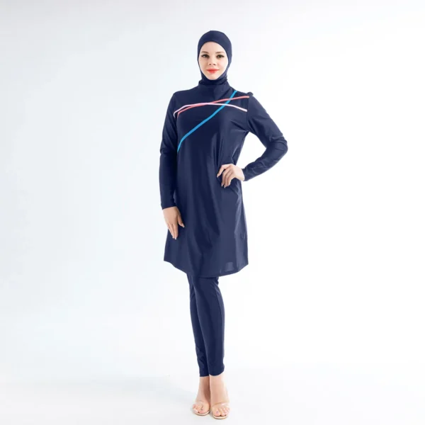 Modest Muslim Swimsuit Burkini Women Fashion Full Cover Women Conservative Swimsuit Bathing Suit Islamic Swimwear - Image 4