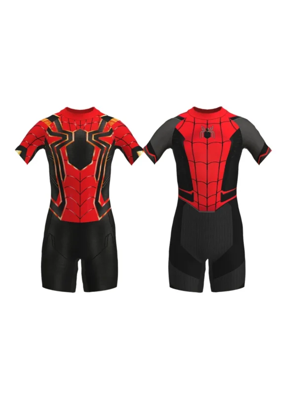 Spiderman Children Swimwear Cosplay Far From Home/The Amazing/Iron Man Boys Girls Beachwear Surfing Swimsuit Bathing Set Wetsuit - Image 4