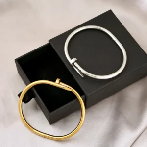 INS Simple 316L Nail Light Luxury Stainless Steel Jewelry Women's High Quality Bracelet Multi Functional Non-fading Hand Jewelry - Image 3