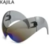 Oversized Y2K Punk One-piece Sunglasses Women Men 2025 Luxury Brand Steampunk Sports Sun Glasses For Lady Windproof Goggle UV400 - Image 6