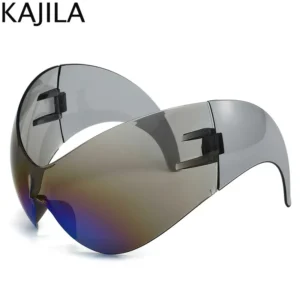 Oversized Y2K Punk One-piece Sunglasses Women Men 2025 Luxury Brand Steampunk Sports Sun Glasses For Lady Windproof Goggle UV400 - Image 6