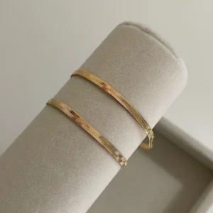 Mariasz Minimalist 16/18cm Stainless Steel Classic Snake Gold Color Width 2.5/3/4MM Chain Bracelet For Women Luxury Jewelry Gift - Image 5