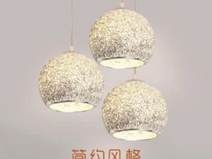 Restaurant Light Silver Aluminum Wire Chandelier Led Dining Chandelier Modern Minimalist Light Creative Bar Entrance Aisle Light