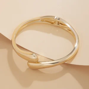 Ingemark 4 Styles Exaggerated Punk Geometric Large Open Spring Bangles Women Chunky Heavy Metal Cuff Bracelet Men Jewelry Gift - Image 7