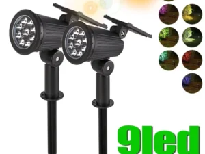 Solar Pathway Lights Outdoor Waterproof Bright Monocrystalline Silicon Garden Decora Light LED Landscape Lamp for Yard Fenced