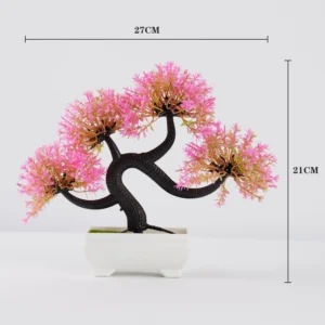 Artificial Plants Bonsai Small Tree Simulation Pot Plants Fake Flowers Table Potted Ornaments for Hotel Garden Home Decor planta - Image 5
