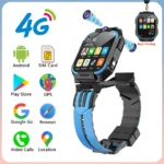 Kids Smart Watch 4G SIM Connect Phone Call GPS+BDS Double Camera Smartwatch Flashlight Pedometer Video Digital Watch For Girl Bo