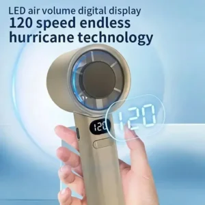 Portable Handheld Mini Turbo Fan USB Powered Fan with 120 Speed Stepless Adjustment Strong Wind Air Cooling for Outdoor Use - Image 7