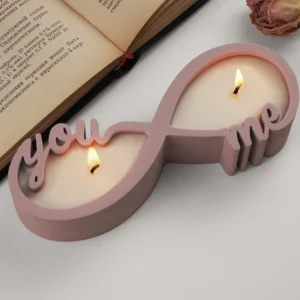 DIY You Me Couple Candle Cup Mirror Silicone Molds Gypsum Aromatherapy Container Jewelry Storage Can Resin Mold Home Handicrafts - Image 4