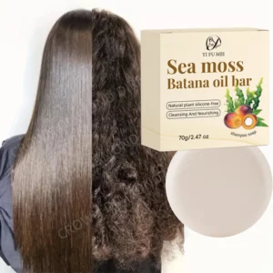 NEW Pure Organic Sea Moss Batana Oil Shampoo And Hair Shampoo Soap Bar For Hair Growth Cleansing Anti-Breakage Repair Damaged - Image 6