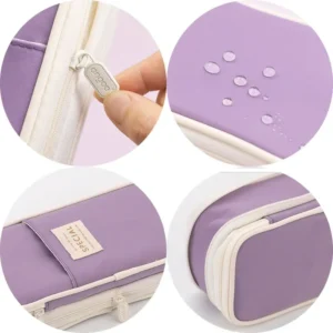 Cute Foldable Pencil Case Large Capacity Pencil Bag Pen Holder Stationery Desk Organizer Kawaii School Supplies for Students - Image 5