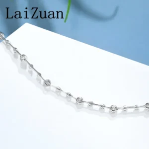 LaiZuan Real 18K AU750 Yellow Gold H/SI 1CT Natural Diamonds Bracelet Women Luxury Trendy Jewelry Wedding Bride Anniversary Gift - Image 4