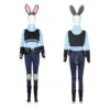 New Zootopia Judy Bunny Costume Cosplay Carnival Birthday Party Clothing Full Sets Children's Women's - Image 3