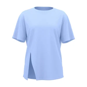 Spring Autumn New Yoga Suit Side Slit Loose-Fit Sports Short Sleeves Running T-Shirt Top Women's Elastic Comfortable Fitness Wea - Image 6