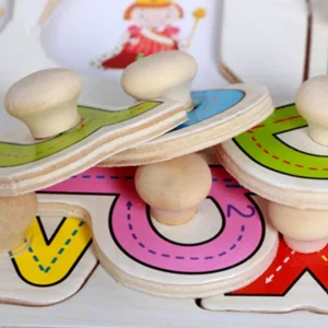 30cm Baby Toys Montessori Wooden Puzzle Hand Grab Board Educational Wood Puzzles for Kids Cartoon Animal Vehicle Gift for Child - Image 4