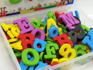Magnetic Letters Numbers Alphabet ABC 123 Fridge Magnets Plastic Educational Preschool Learning Toy Set Uppercase Lowercase Math