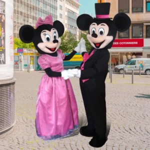 Mickey Minnie Mouse Mascot Costume Cartoon Advertising Birthday Party Events Adult Cosplay Costume Disney Holiday Halloween Gift - Image 4