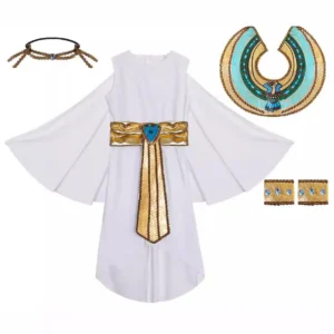 Egyptian Pharaoh Cleopatra Costumes Cosplay Costume Egypt Princess Prince New Year Carnival Party Dress for Child - Image 7