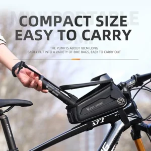 WEST BIKING MTB Bicycle Pump 80 PSI Bike Manual Air Pump Balloon Tire Inflator Schrader Valve Floor Pump Cycling Accesories - Image 5