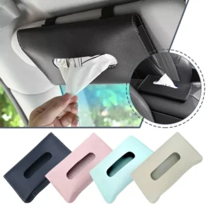 Pu Car Tissue Box Towel Sets Car Sun Visor Tissue Box Holder Auto Interior Storage Decoration For BMW Car Decor Accessories - Image 3