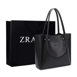 Zhome Cross-Border Large Capacity Handbag Preppy Style Versatile Single Shoulder Commute Shopping Bag Soft Artificial Leather In