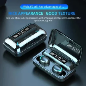 F9 Wireless Bluetooth Headphones Tws Waterproof Earbuds Earphones Digital Display Heaset Large Capacity Charging Case - Image 3