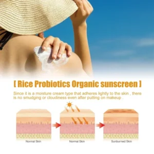 Summer organic sunscreen face body Sunblock outdoor isolation UV protection SPF 50 Moisturizing whiten not greasy sun cream - Image 4