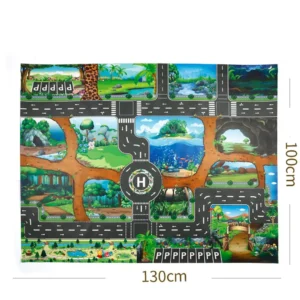 Toys Gyms Road Baby Parking City Map Buildings Mat Play Game Educational Kids Education Circuit Maze Jr - Image 7