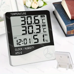 LCD Digital Thermometer Hygrometer Indoor Room Electronic Temperature Humidity Meter Sensor Gauge Weather Station For Home - Image 3
